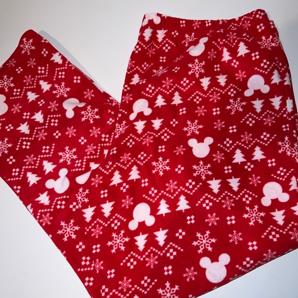 Disney Winter Woman PJ Set Christmas/Holiday Minnie Mouse Size L/XL - Picture 6 of 11